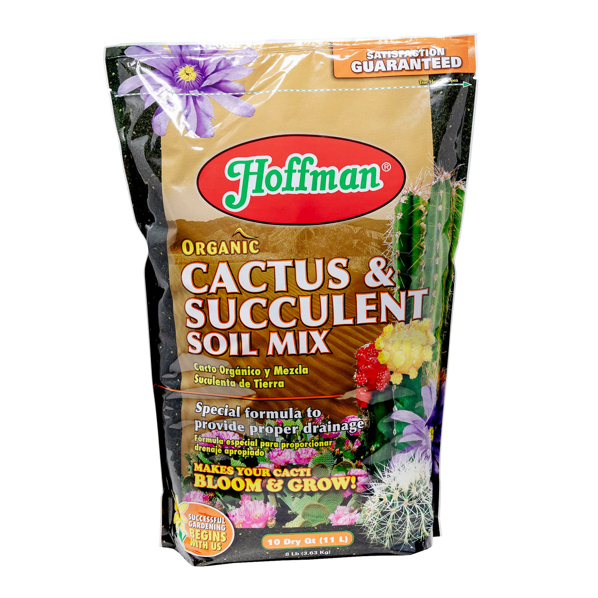Hoffman 10410 cactus soil bag front view for improved drainage