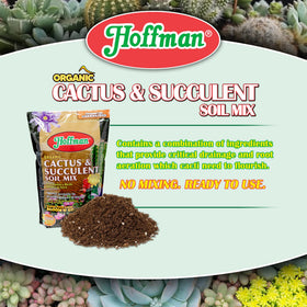 Hoffman 10410 organic cactus soil texture close-up for crumbly mix