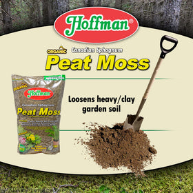Hoffman 15503 peat moss improves soil aeration to support root growth