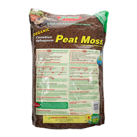 Hoffman peat moss bag side view shows texture for moisture retention.