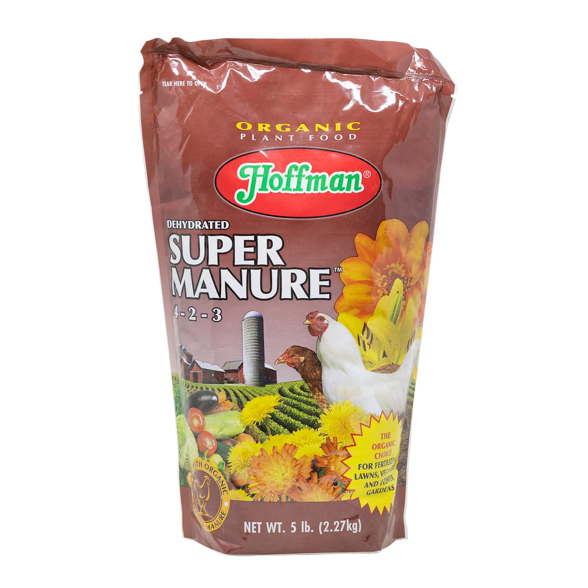 Hoffman dehydrated super manure 4-2-3 pellets for healthier soil
