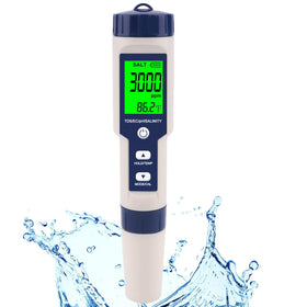 Hofun pool salt tester with front display for precise pool salinity readings