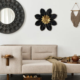hogardeck boho modern flower art adds chic focal point to living rooms