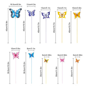 hogardeck butterfly garden stake has weather-resistant paint for year-round display.