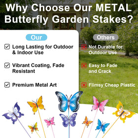 hogardeck butterfly garden stake makes a thoughtful gift for gardens and weddings.