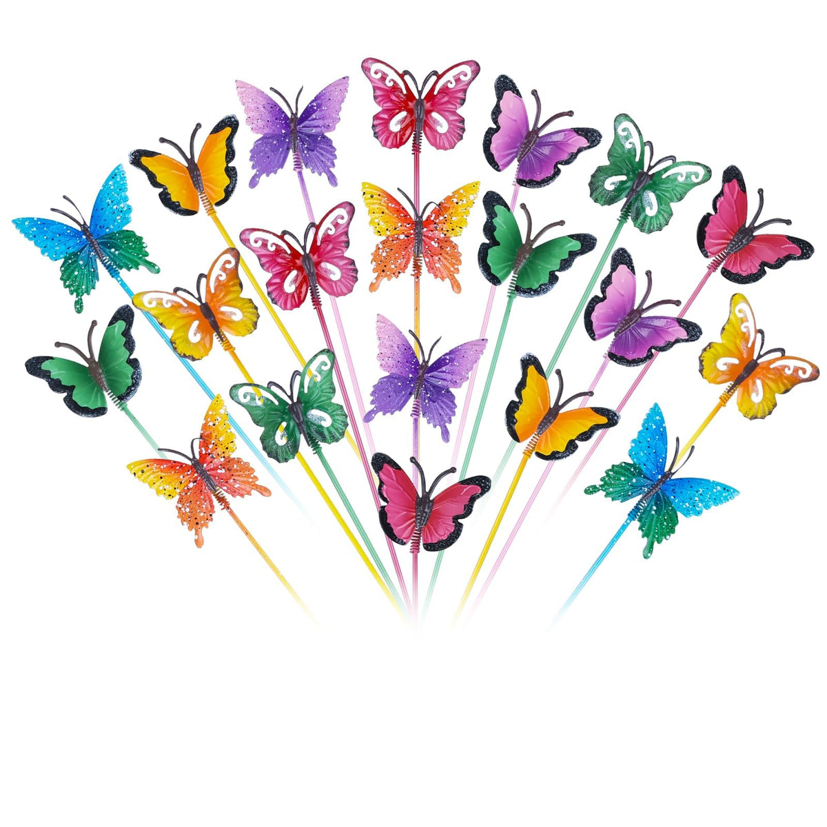 hogardeck butterfly garden stakes collection adds vibrant curb appeal to your yard.