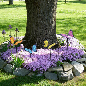hogardeck butterfly yard art 3D effect catches sunlight beautifully