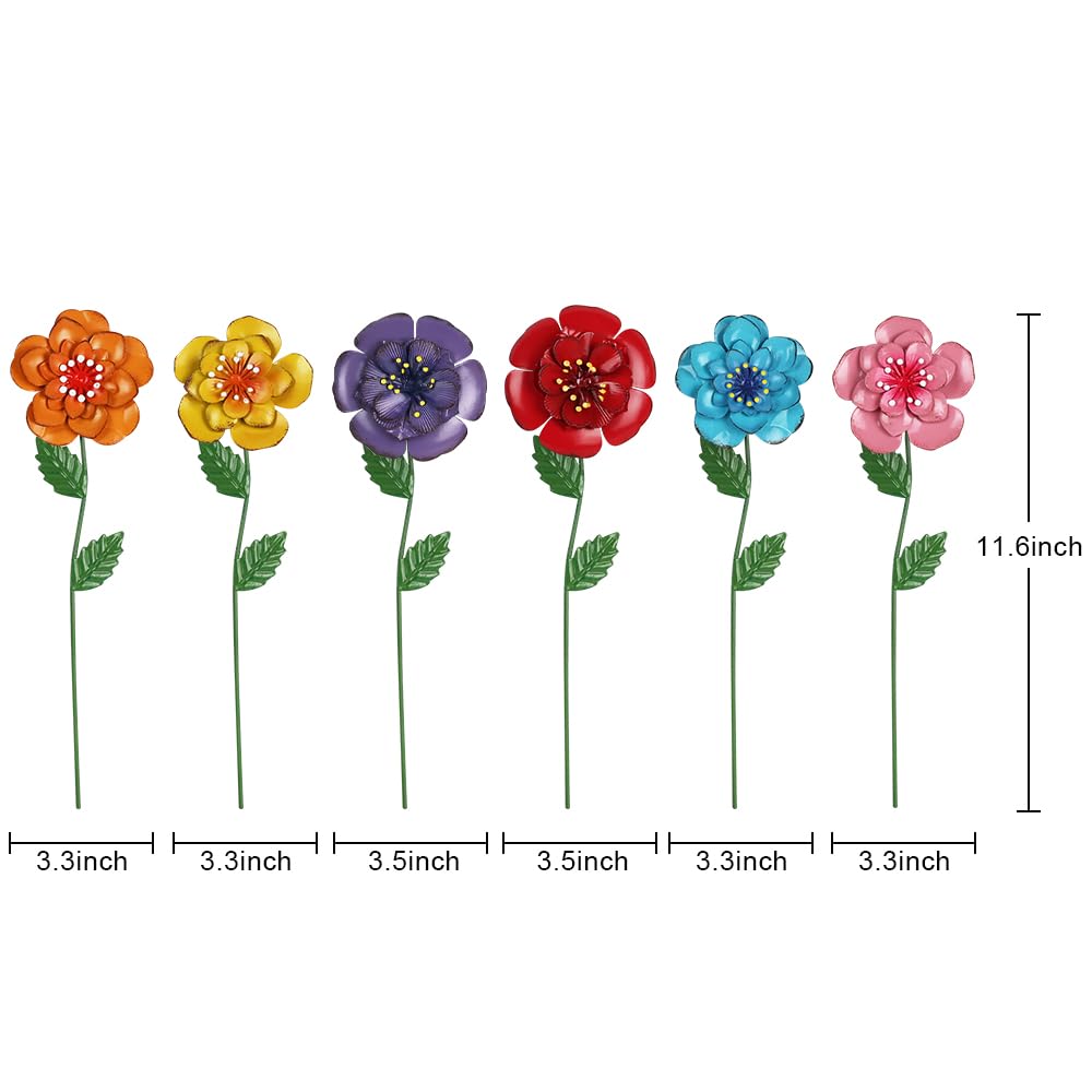 Hogardeck colorful dream flowers stakes adorn patios with whimsy.