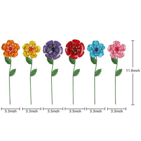 Hogardeck colorful dream flowers stakes adorn patios with whimsy.