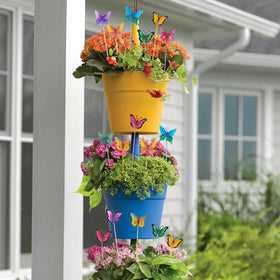 hogardeck colorful metal butterflies brighten planters and borders with playful movement.