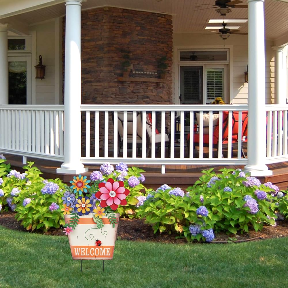 hogardeck easy-install garden decor for quick wobble-free placement.