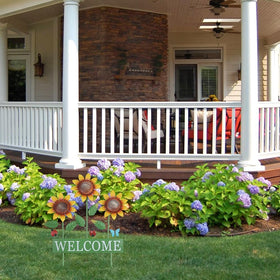 hogardeck easy-install-garden-stake quick setup with a sturdy stake for stable outdoor display.