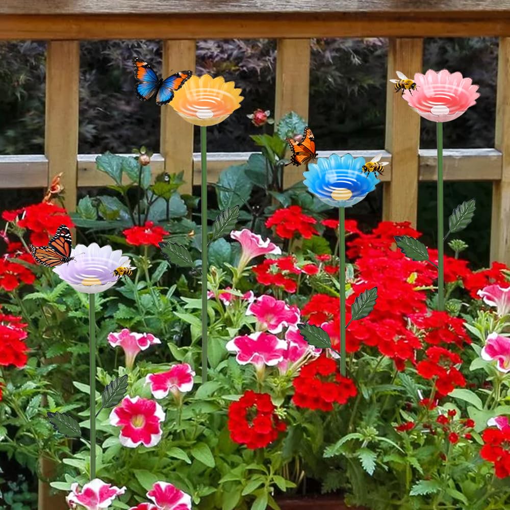 hogardeck flower-bee-watering-station white complements any garden style while supporting pollinators.