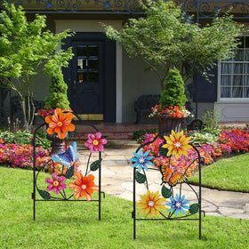 hogardeck front-yard welcome stake creates inviting entryways for visitors.