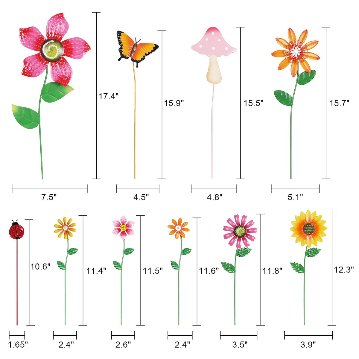 hogardeck garden mushroom stake adds playful charm to planters and beds.