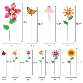hogardeck garden mushroom stake adds playful charm to planters and beds.