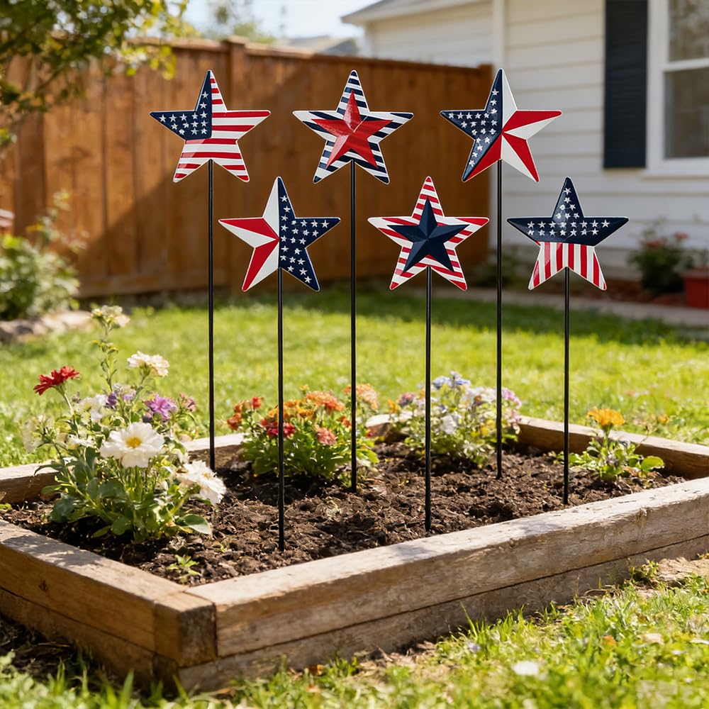 hogardeck garden-pathway star stake ideal for lawn borders