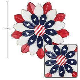 hogardeck patriotic wall art features red blue white gradients and stars for garden or patio display