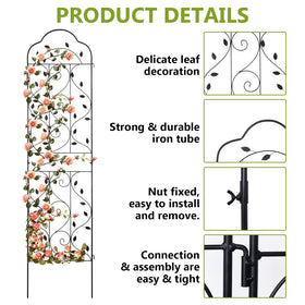 Hogardeck heavy-duty trellis demonstrates 84-inch height stability.