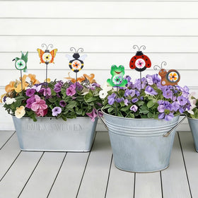 Hogardeck hummingbird pinwheel creates dynamic wind art in yards