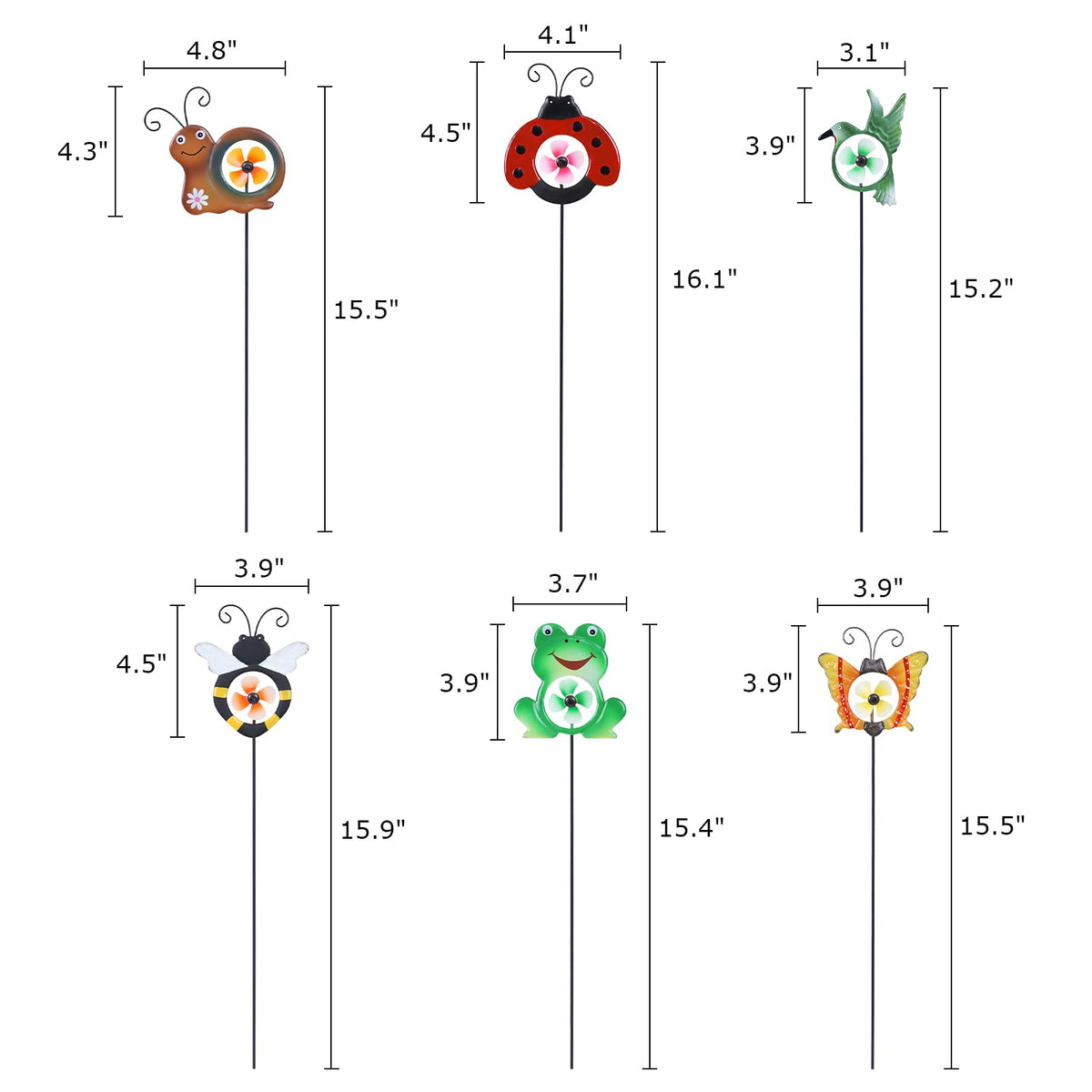Hogardeck ladybug pinwheel brightens pathways with color