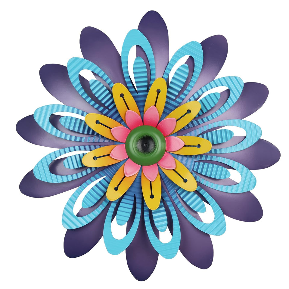 hogardeck metal flower wall decor closeup of pastel petals enhances modern rooms