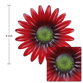 Hogardeck metal flower wall decor 3D depth pistils adds dimensional interest