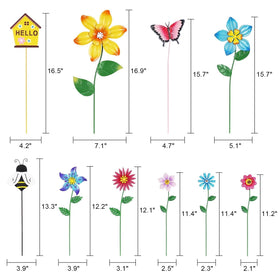 Hogardeck garden stakes with weather-resistant finish stay vibrant year-round.