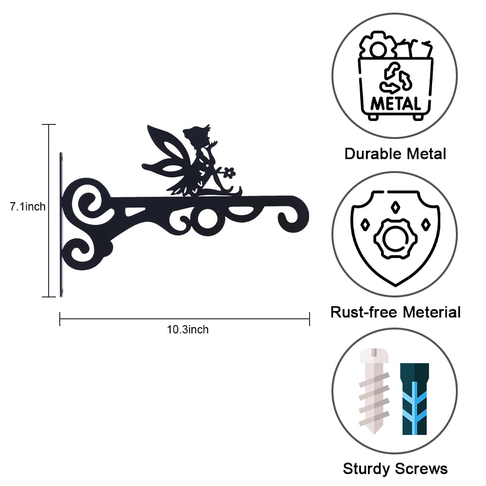 hogardeck outdoor garden bracket supports baskets, bird feeders, and lanterns