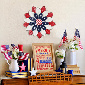 hogardeck 3d metal floral wall decor highlights layered petals for a bold outdoor-to-indoor statement