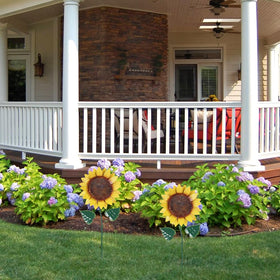 Hogardeck 2-pack sunflower stakes provide versatile decorating options