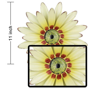 hogardeck sunflower wall decor 2-pack close-up detailed petals add depth.