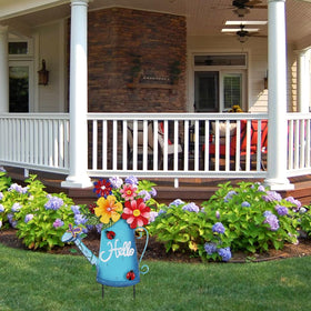hogardeck welcome spring sign stake enhances entryways and pathways