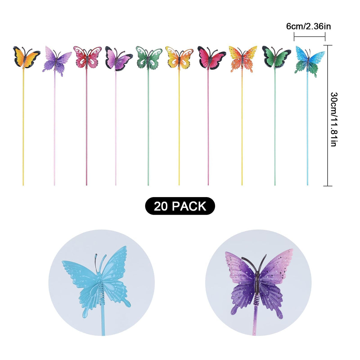 hogardeck wind-swayed butterflies create dynamic motion along pathways and beds.