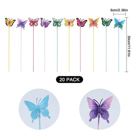 hogardeck wind-swayed butterflies create dynamic motion along pathways and beds.