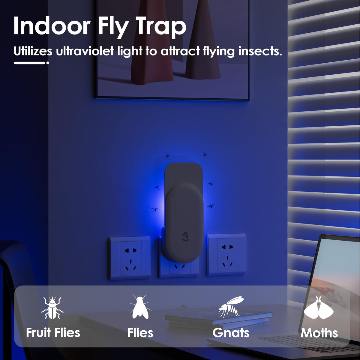Hogius dual UV lights attract more insects for potentially higher capture