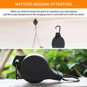 HOGXUAE plant pulley set for indoor and outdoor hanging setups