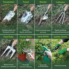 HoHaing pruning shears for clean, precise cuts.
