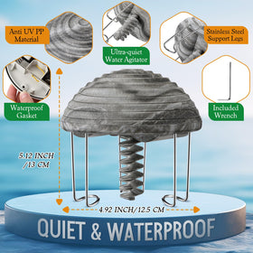 Hohean anti-UV PP body with gray texture blends with outdoor decor.