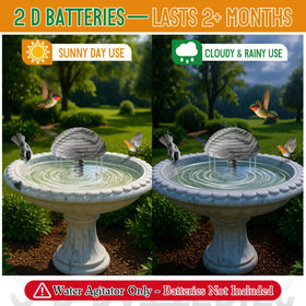 Hohean waterproof design protects the agitator in rain and splashes.