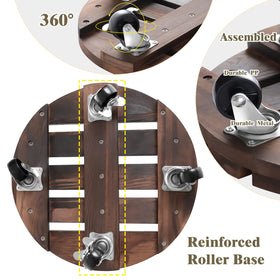 HOHY 360-degree lockable casters provide stable, smooth movement