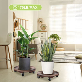 HOHY wooden plant dolly in pine construction withstands outdoor weather