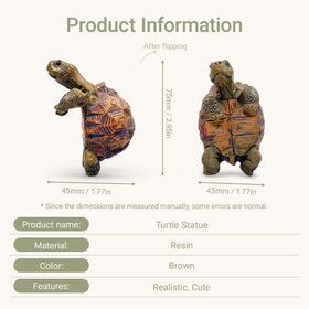 HoiiYoza tortoise figurine beside succulents adds natural accent