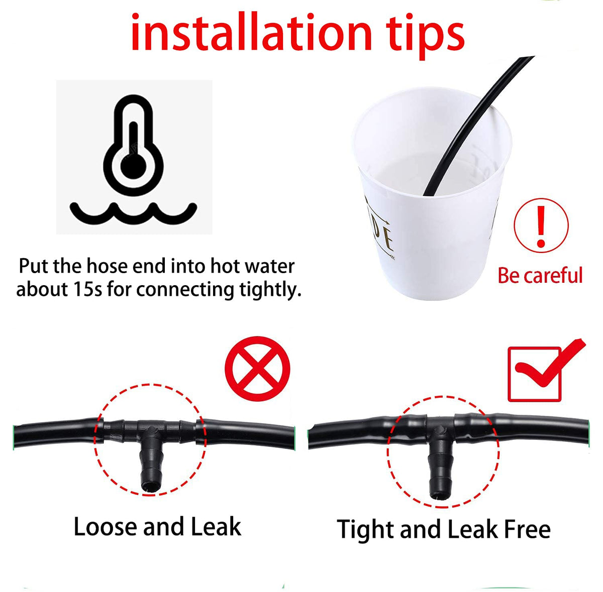 HOINCO quick-install-barbs enable tool-free setup for fast irrigation connections