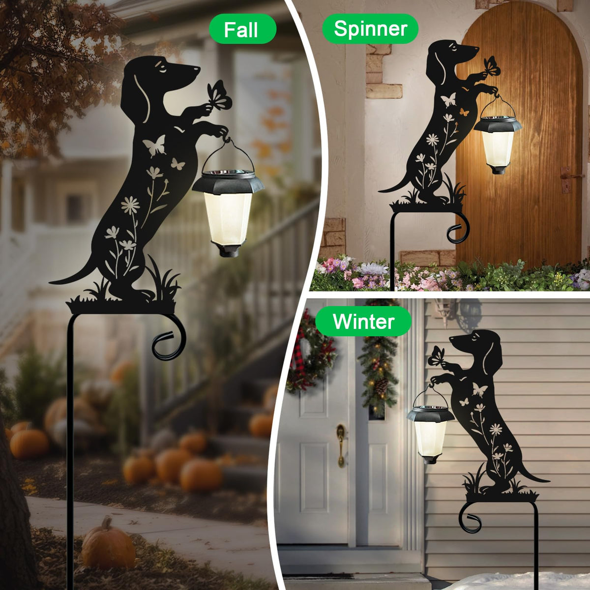 Hokfirm Dachshund solar lantern provides eco-friendly night glow