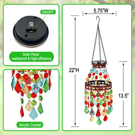 Hokfirm hanging solar lights for backyard create a warm evening atmosphere