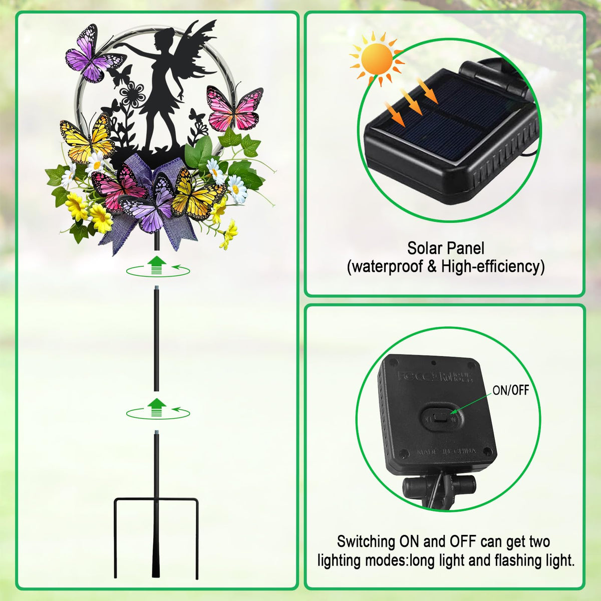 Hokfirm garden light stake creates inviting ambience on walkways.