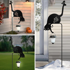 Hokfirm solar garden statue powered by sun for simple backyard ambiance