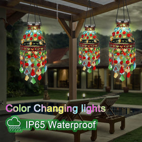 Hokfirm solar powered garden lights decorative energy efficient outdoor ambiance