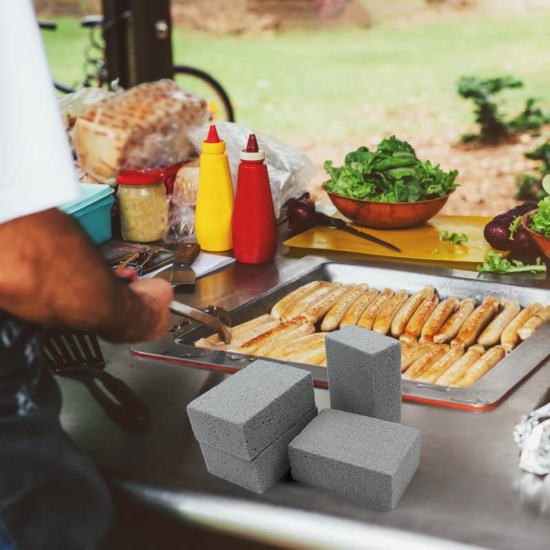 Hokilands gray clean brick on a kitchen surface shows safe use for various surfaces.